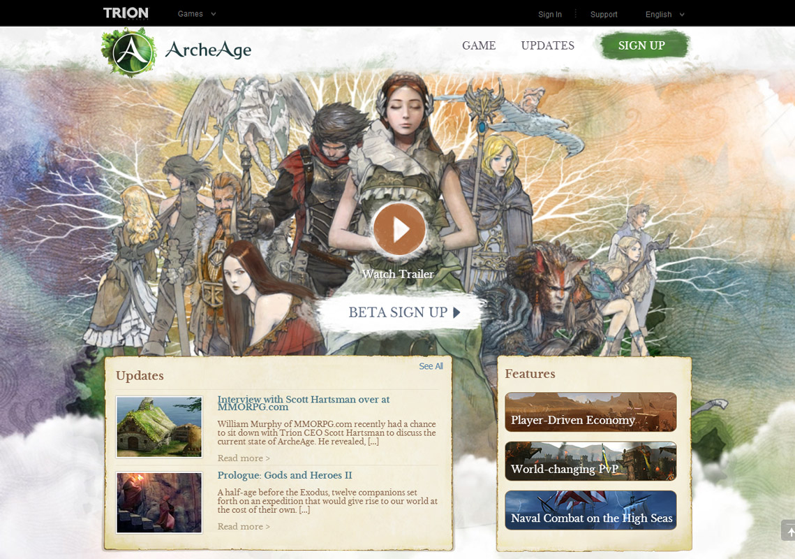 Archeage Game Site
