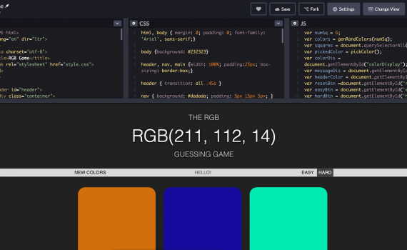 RGB Javascript Game