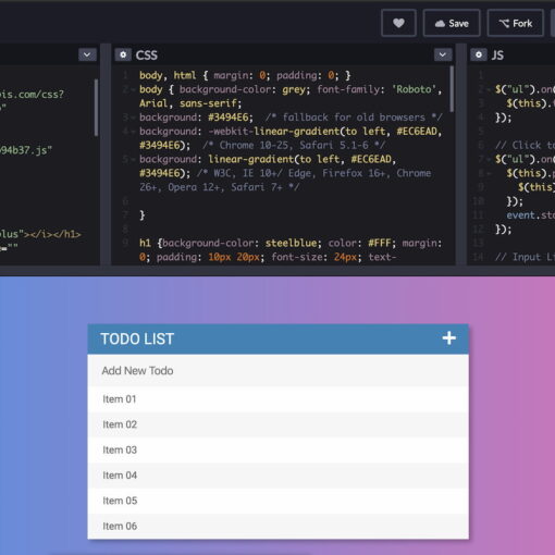 List App - jQuery