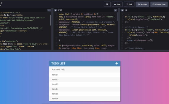 List App - jQuery
